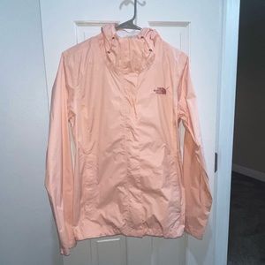 Blush pink Northface wind breaker/rain jacket